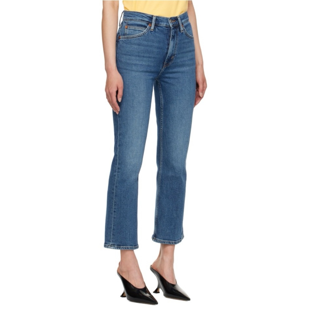 REDONE 90’s-Mid 70’s Cropped High Rise Women's Blue Denim Jeans Size 26 - Picture 2 of 15